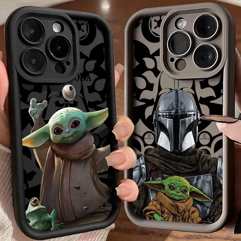 

S-Stars-wars Baby Yodas Phone Case For iPhone 17E 11 12 13 14 15 16 17 Pro Max Fundas 17 Air Plus 16e 13Mini Silicone Back Cover