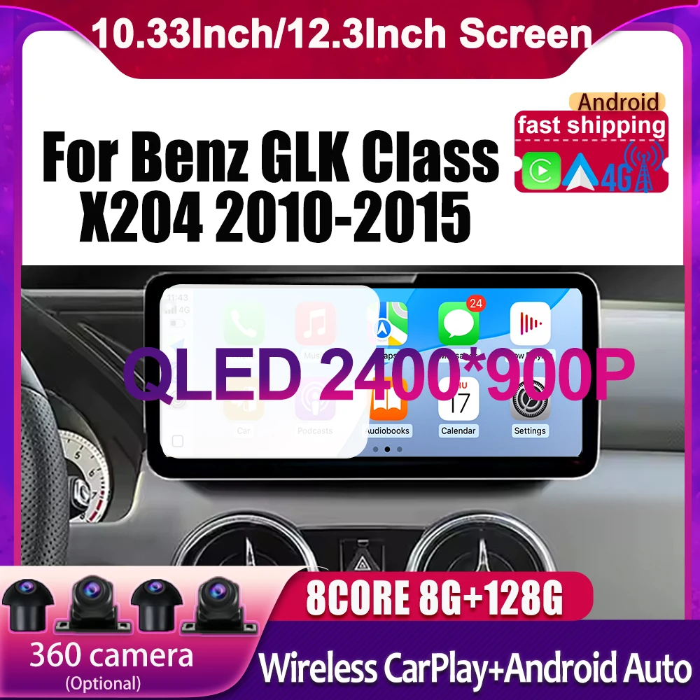 

Car Radio For Mercedes Benz GLK Class X204 2010 2011 2012 2013 2014 2015 Monitor Multimedia Player Head Unit BT 4G Lte tools