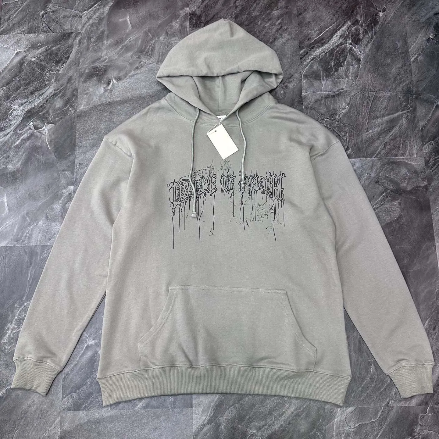 

2025FW VT Band Caboration с принтом для женщин и мужчин толстовка с капюшоном хип-хоп негабаритные мужские повседневные пуловеры с капюшоном