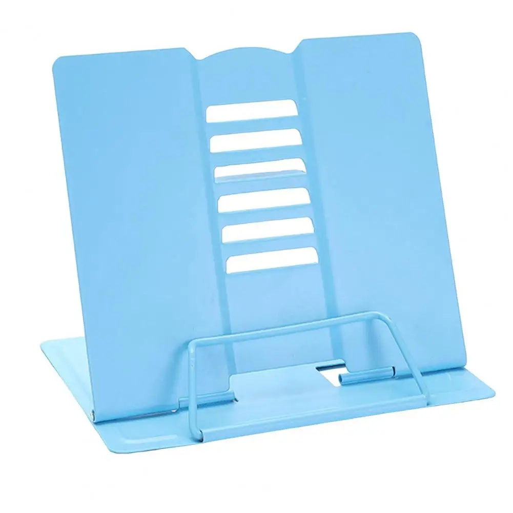 Soporte portátil para libros, soporte ajustable para lectura, manos libres, escritorio estable, antideslizante, cómodo