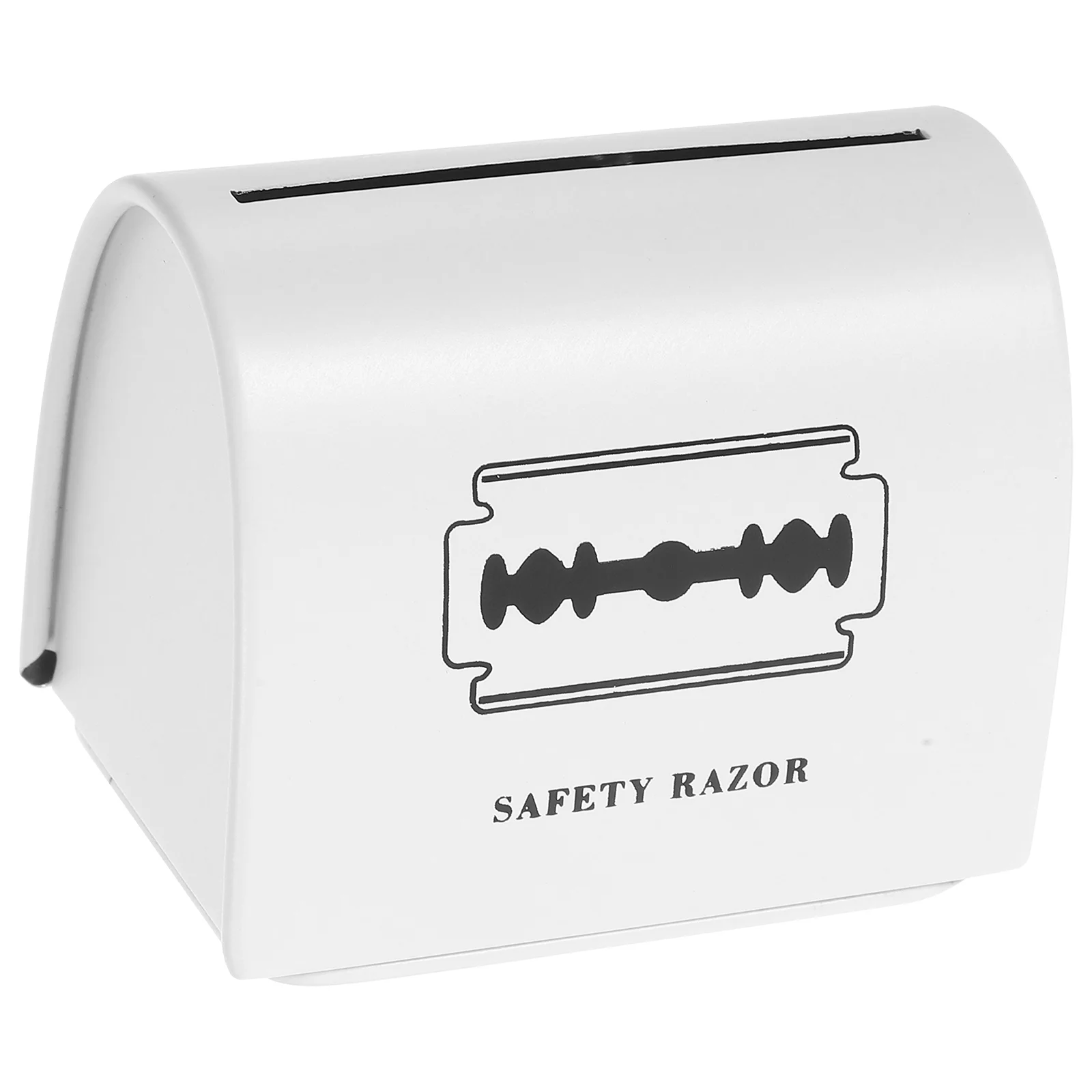 Shaver Blade Can Storage Iron Box Razors Shaving Disposal Container Case Dispenser Tinplate