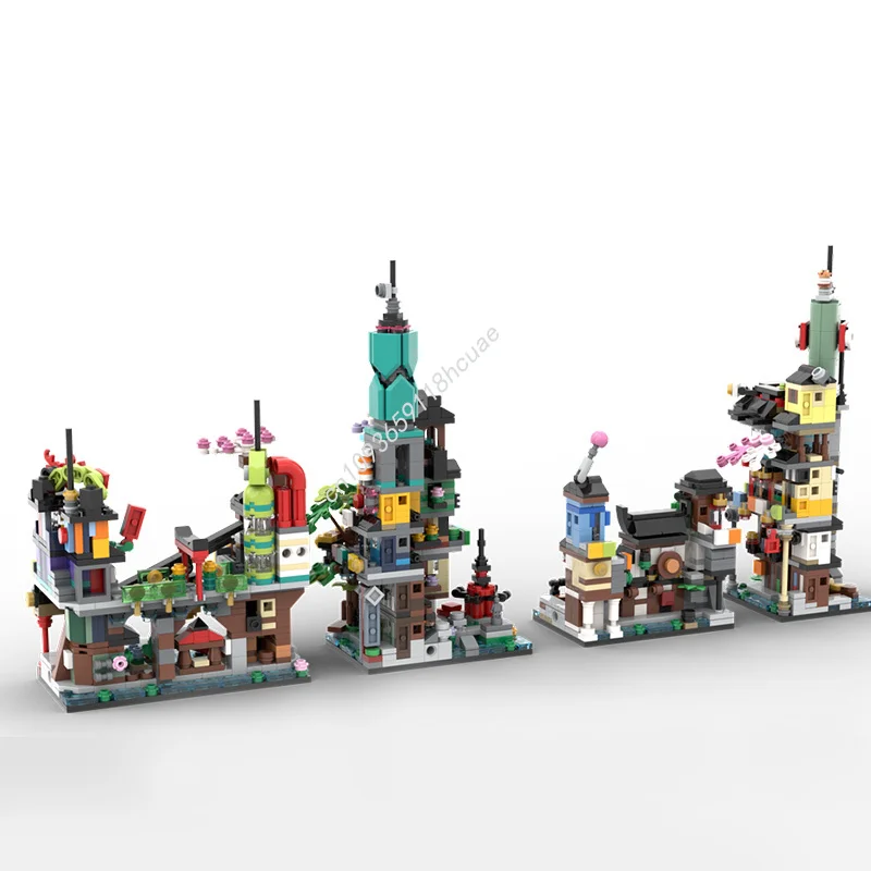 

2271pcs MOC Mini City Collection Building Blocks Assemble Christmas toy Gift creative idea Education Brick Children Kids