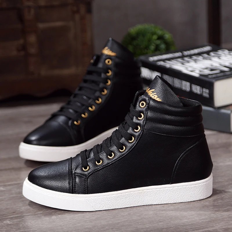 Men's Shoes 2024 New Explosive Men's and Women's Shoes High Top CoupleShoes Autumn and Winter Board Shoes with Velvet Shoes