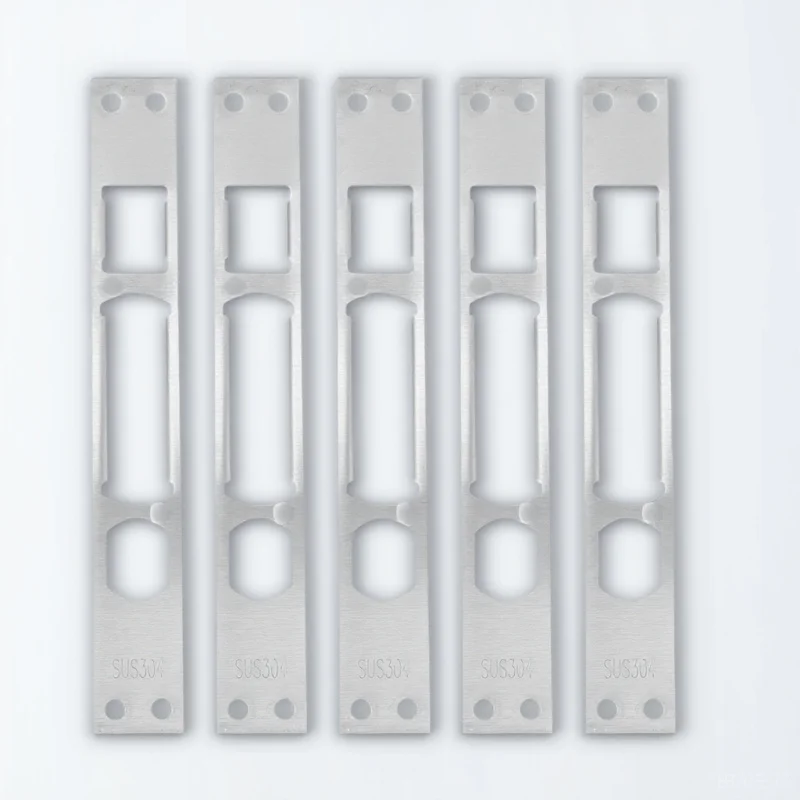 

5Pcs Door Lock Strike Plate Iron Reinforcement Plate for High Security Durable and Wear Resistant Door Security Devices