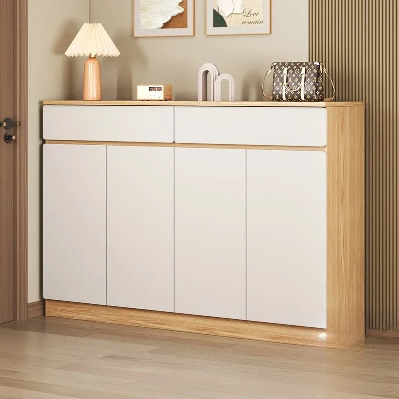 Multi-functional household goods Shoe Cabinet Large Capacity Door Integrated Cabinet Household Floor Storage Locker Shoe Rack