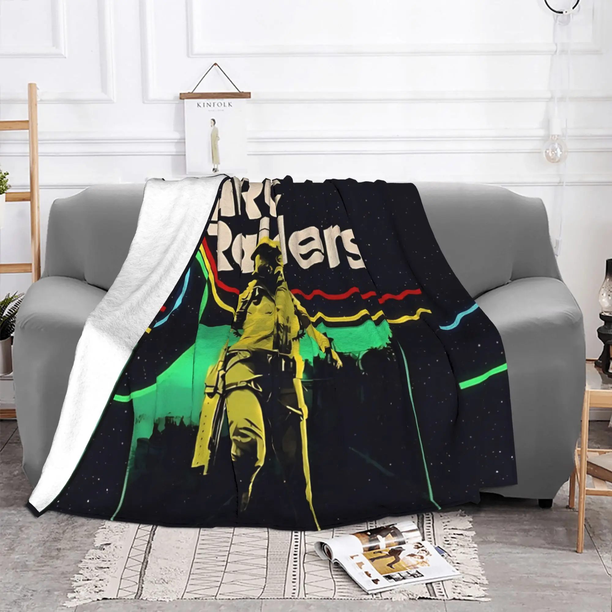 1PC Futuristic Tactical Warrior Arc Raiders Home Room Decorations Winter Blankets For Adults Bedding Home Interior Sofa Knee