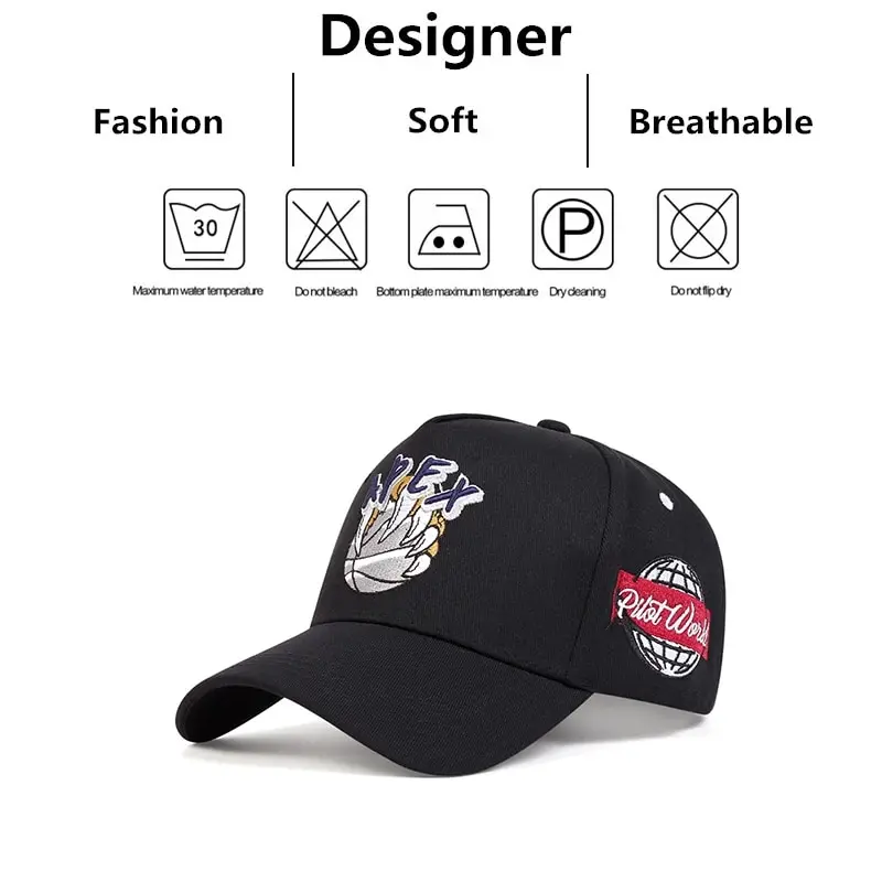 Unisex Bear Claw Basketball APEX Embroidery Baseball Caps Spring and Autumn Outdoor Adjustable Casual Hats Sunscreen Hat