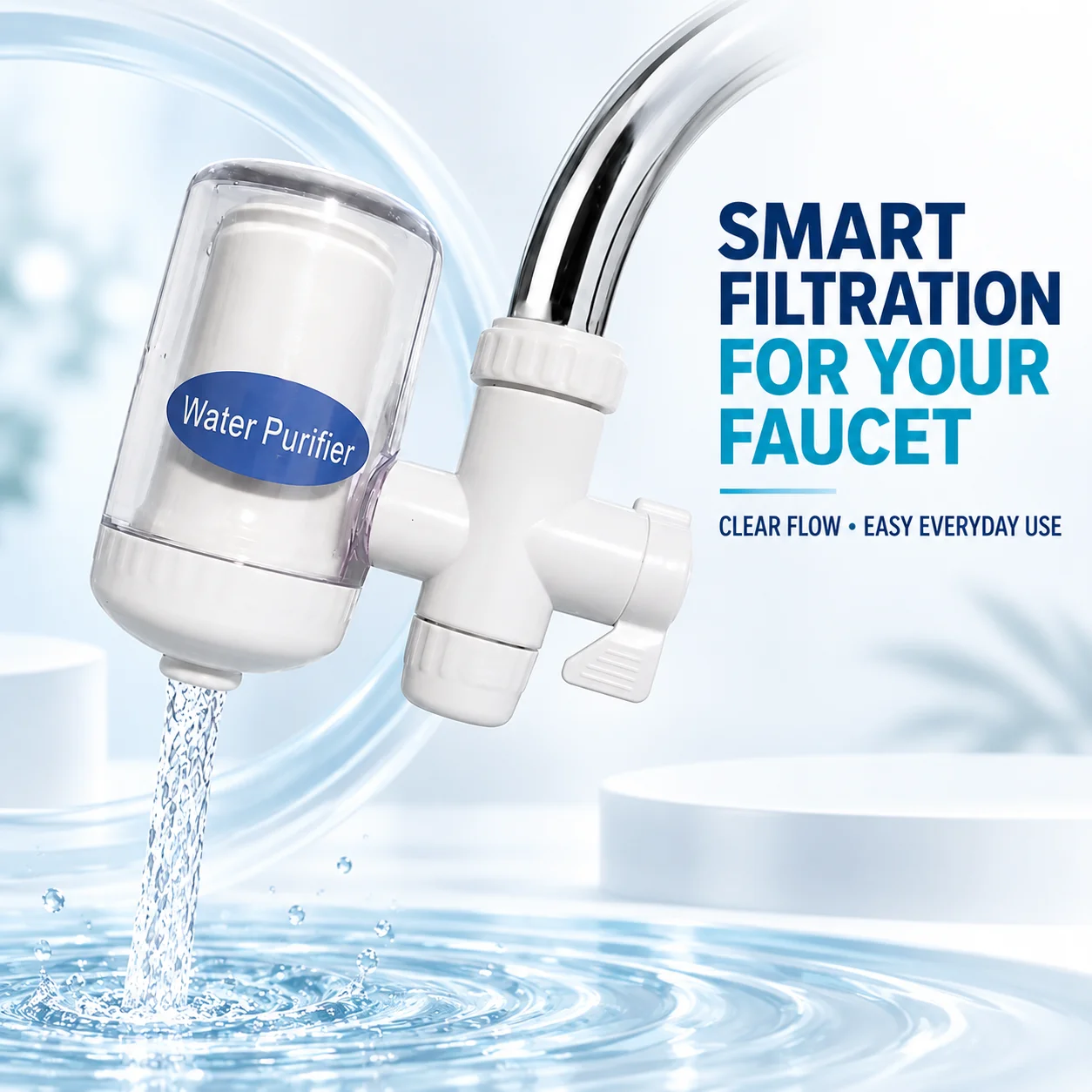5-level Kitchen Faucet Purifier  Filter Can Be Repeatedly Cleaned And Replaced Filter Element Household Water Purifier