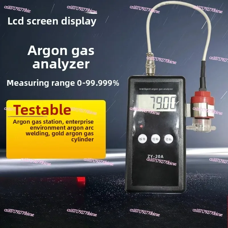 Portable Intelligent Argon Analyzer Industrial Cylinder Argon Purity Detection ZY-20A Content Monitoring with Alarm