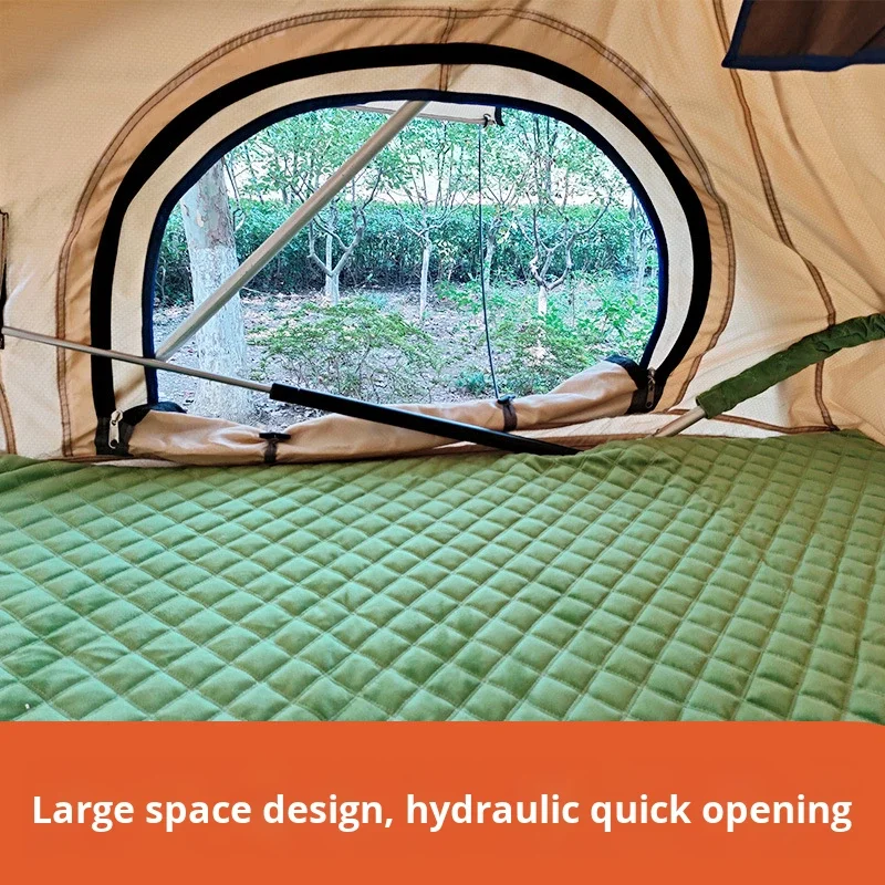 New 2-3-Person Four-Season Double Layer Car Roof Tent Quick Automatic Opening Waterproof Aluminum Alloy for Off-road SUV