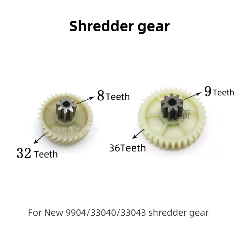 

8T+32T/9T+36T For Deli New 9904 Shredder Gear General 33040/33043/S220 Link Motor Helical Gear, Etc...