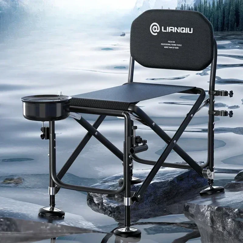 Fishing Chair Set, Large Capacity Backpack, Reinforced Heavy-Duty Frame, Specialized Fishing Seat, Foldable Portable Stool