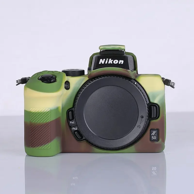 Coque en silicone souple pour appareil photo numérique Nikon Z50, peau d'armure, coque de protection du corps