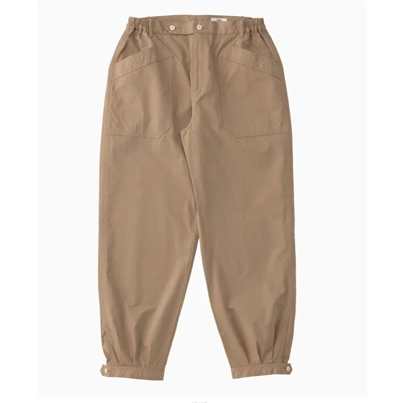 Fashion Own Brand Men's Japanese Style High Street Wide Leg Loose Pants with Tapered Casual Trousers