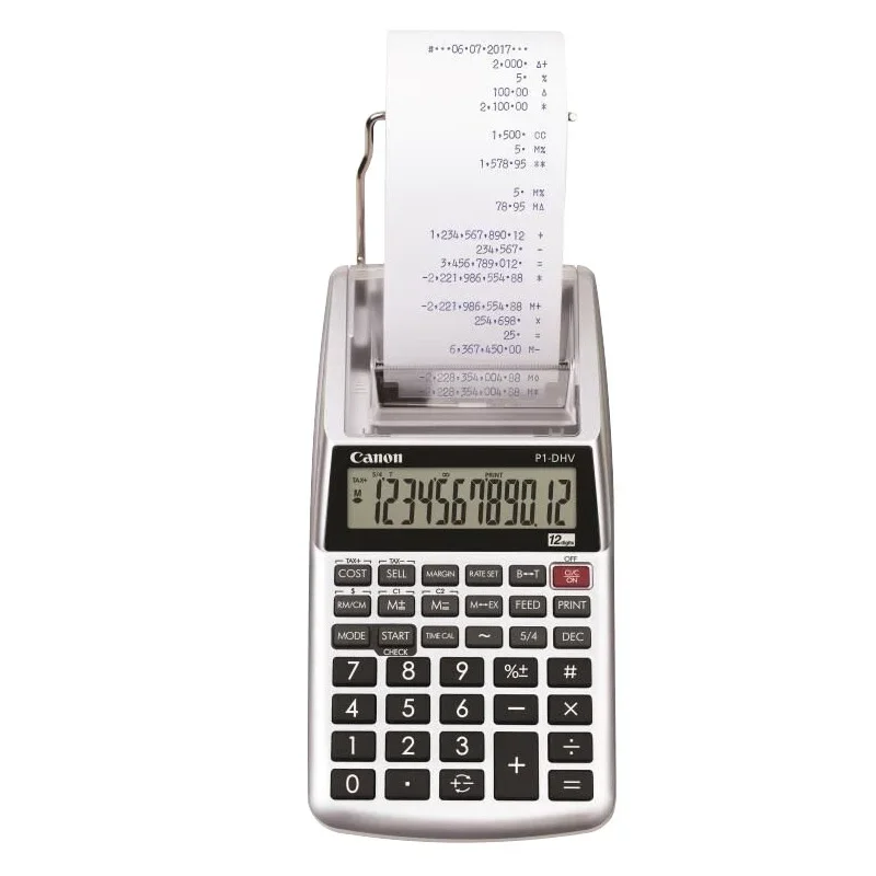 Imagem -02 - Calculadora de Saída de Papel Contabilidade Bancária Impressão Financeira Computador Autêntica Roda de Tinta P1dhvg Calculadora de Impressão Monocromática