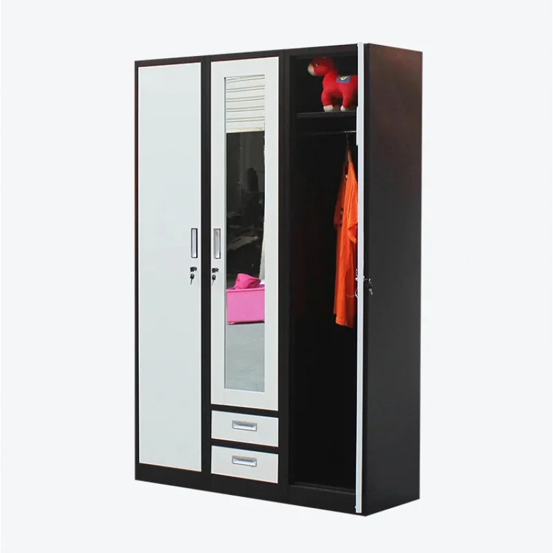 custom.Modern Design Steel Home Office Bedroom Furniture Metal Tube Clothes Wardrobe Closet