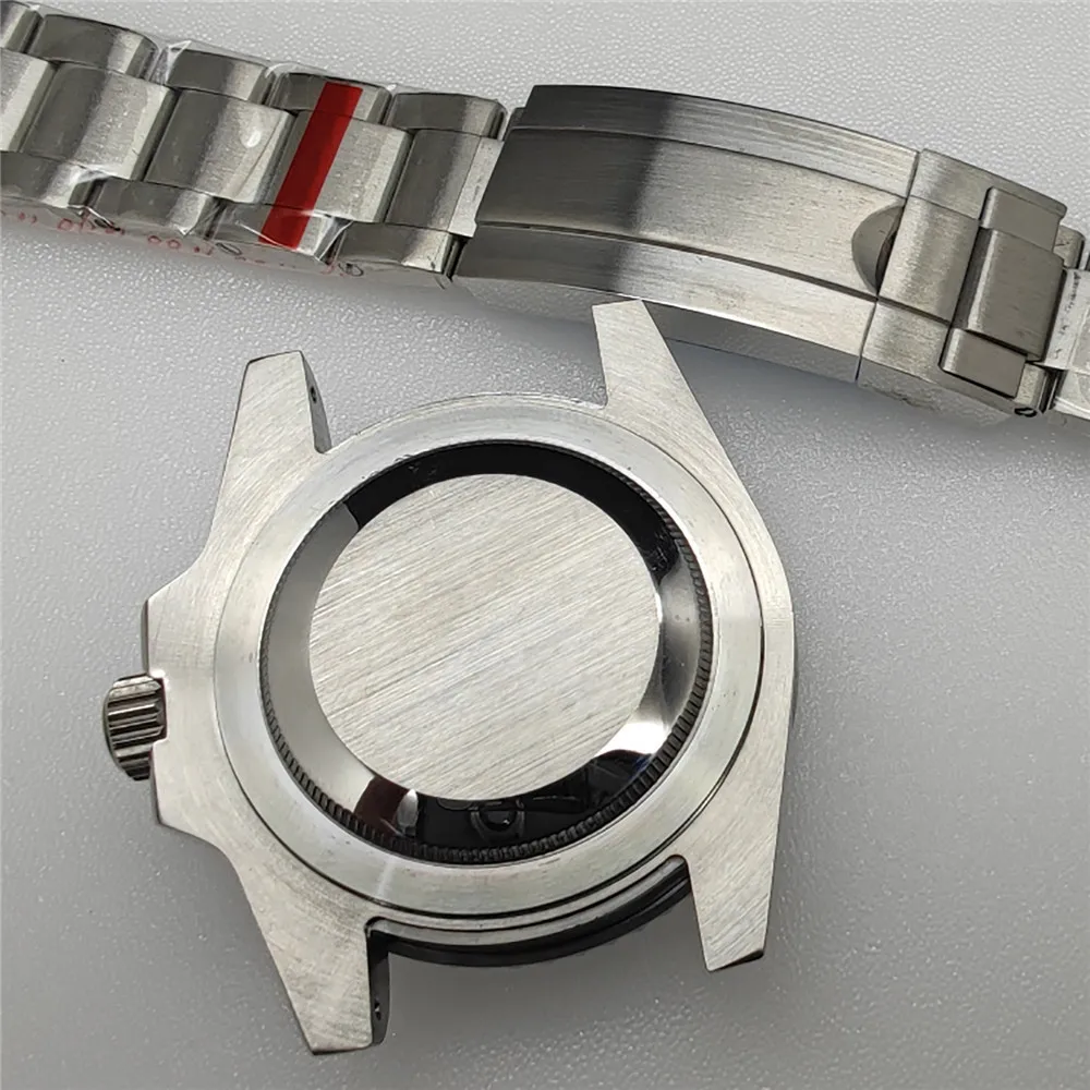 Technological Watch Case Dial Strap Kit C3 Strong Green Luminous Diving Watch Case Kit for NH35A