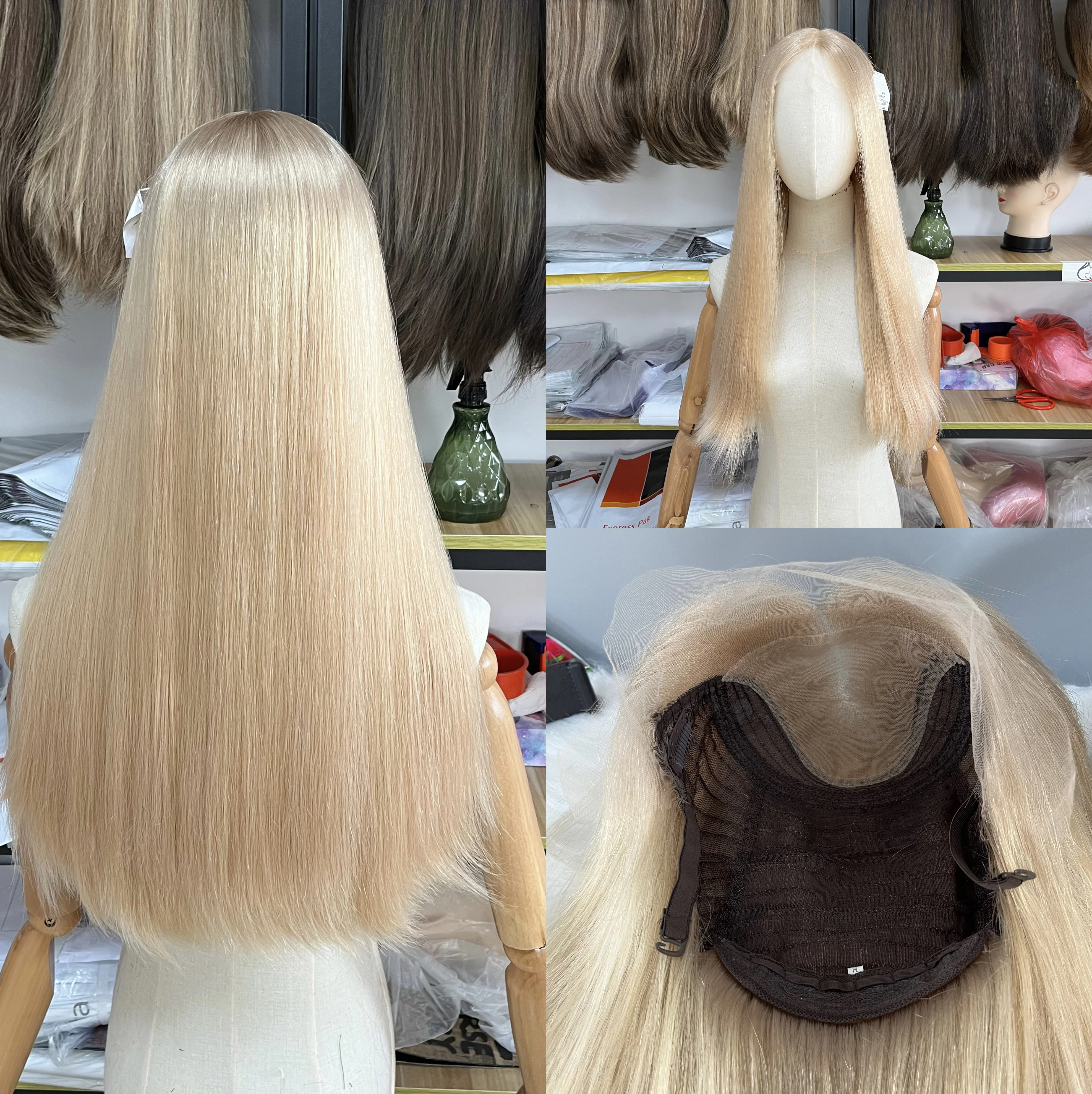 

Hair Salon DIY Can Dye Can Curly 130% Density European Virgin Hair #160 Color 100% Human Hair Wig Lace Top Wig Jewish Kosher Wig