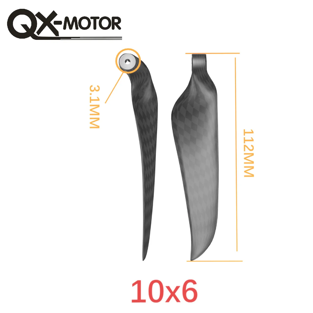 9.5x5 10x6 12x8 13x8 16x8 18x10 19x10 Carbon Fiber Folding Propeller Blades for Remote Control Toy Parts