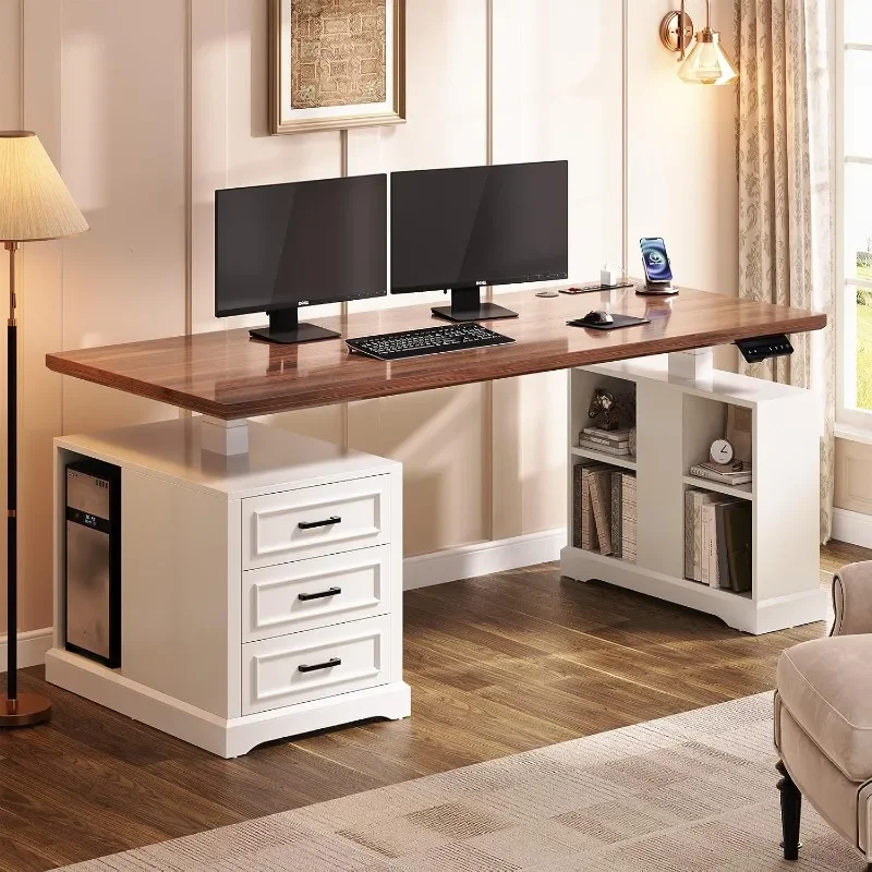 SEDETA Farmhouse Electric Standing Desk, 63