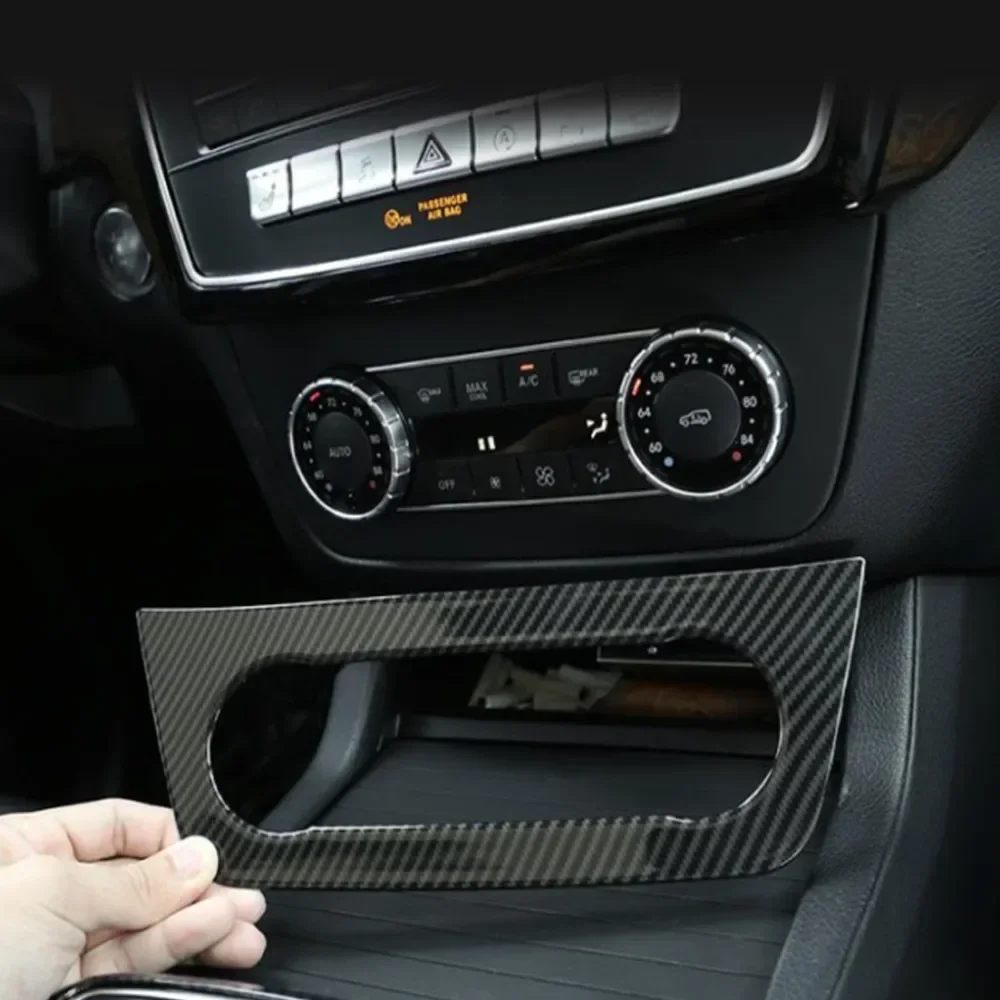 

Car Central Air Conditioning Adjustment Knob Decorative Frame Trim Stickers For Mercedes Benz ML GLE GL GLS Class W166 X166