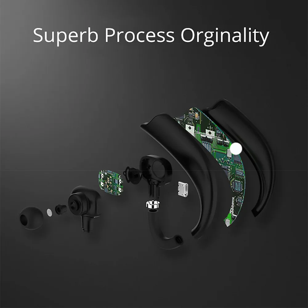 XIAOMI True Wireless Earphones TWS Bluetooth EarHook Headphones Noise Cancelling Earphone Sports Waterproof Headset Built-in Mic