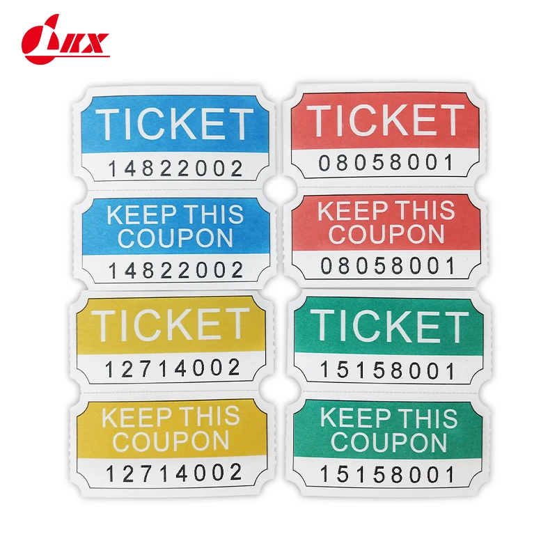 Imagem -02 - Lkx-sorteio Bilhetes para Classroom Lottery Single Paper Labels Drink Eventos Carnaval Rolo de Papel a Granel Loteria 1000 Pcs