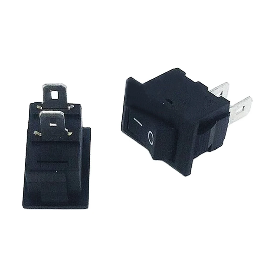 50pcs 7KA-0001 Rocker Switch Boat Rocker Button 2 Pins 2 Positions On-Off Key 9.9*14.9*8.3mm Iron Wholesale