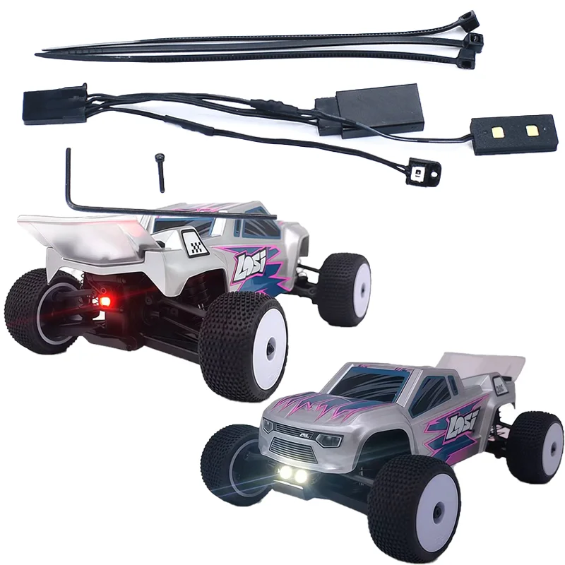 نظام الإضاءة الأمامية والخلفية المصباح الخلفي لشاحنة Losi 1/28 Micro-T 2S 2WD RTR Stadium RC