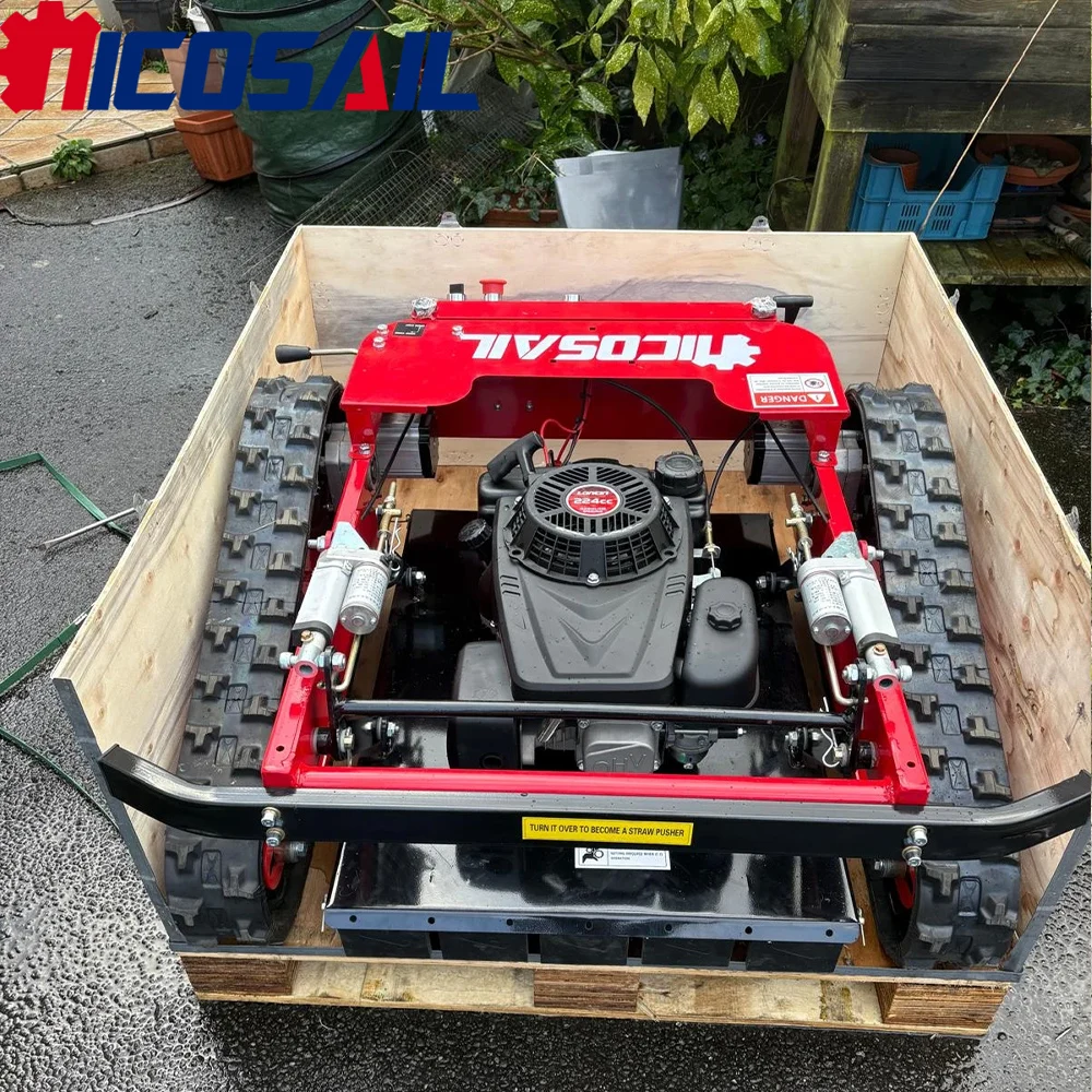 

QL500 Crawler Type Lawn Mower Fast Mowing Flexible Operation High Climbing for Farm Garden Slope