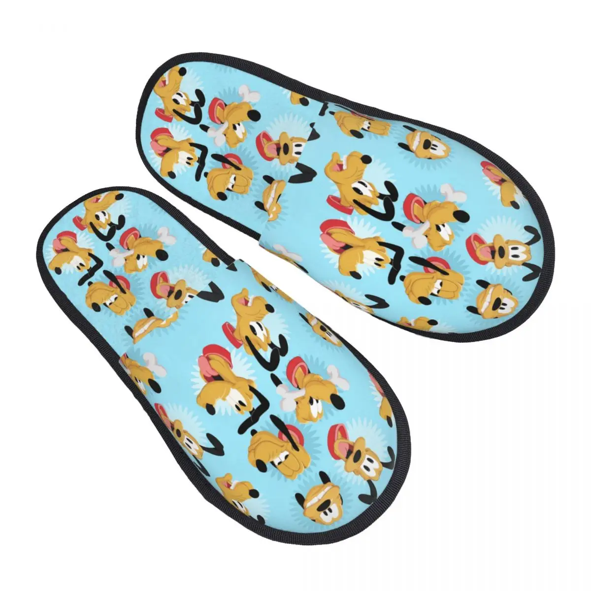 

Женские домашние тапочки Pluto с индивидуальным принтом, уютные теплые милые пушистые тапочки из пены с эффектом памяти, домашняя уличная обувь