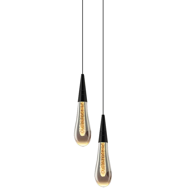 Bedroom bedside small chandelier bar light luxury minimalist 2 head background wall entrance aisle