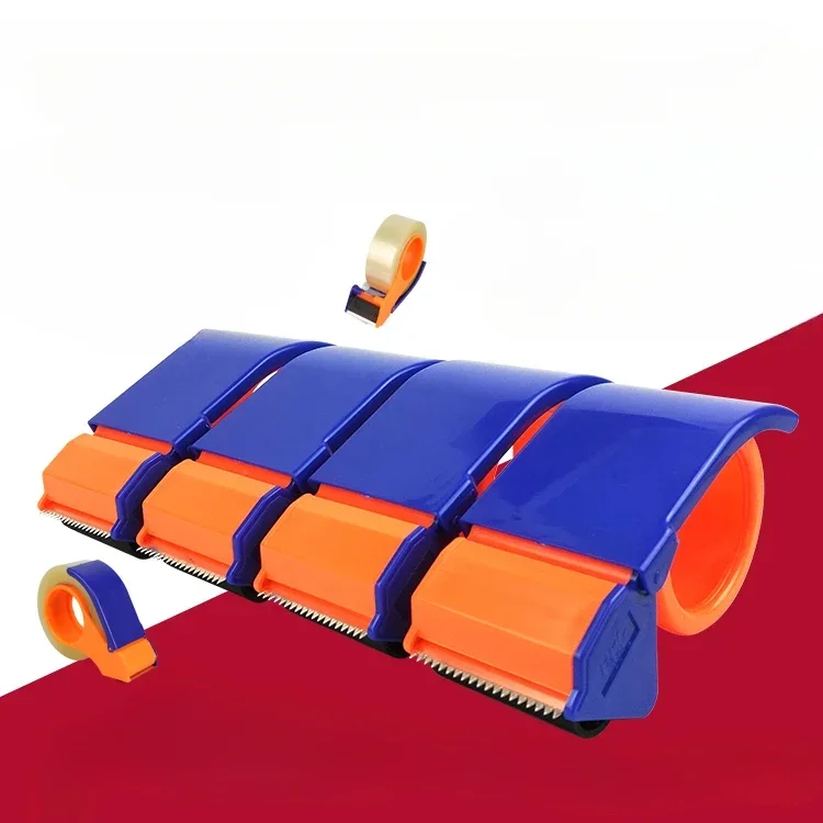 

3pcs Large Transparent Tape Cutter Tape Sealing Manual Strapping Machine Tearing Tool Express Packaging Tape Base Dispenser