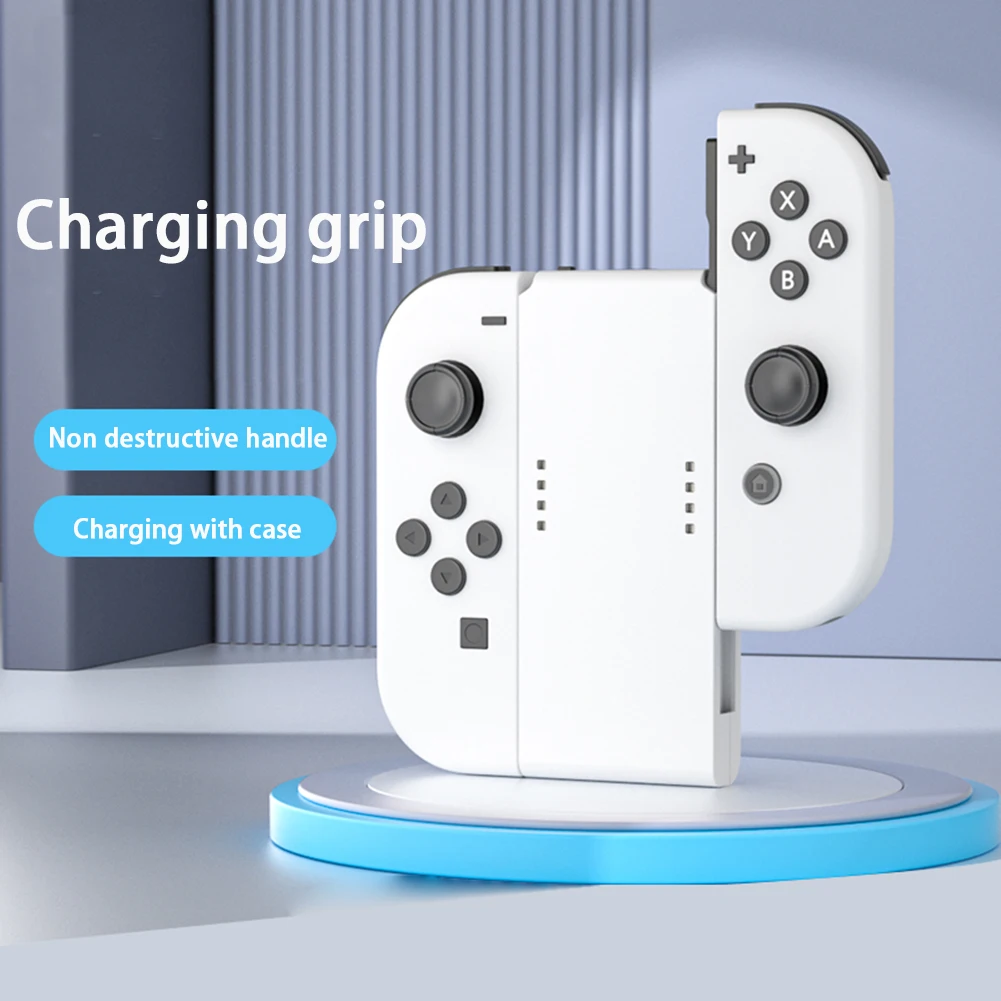 ل Joypad شحن قبضة 3400mAh مستطيل على شكل جهاز شحن TPYE-C محطة شاحن للتبديل Joy-Con تحكم