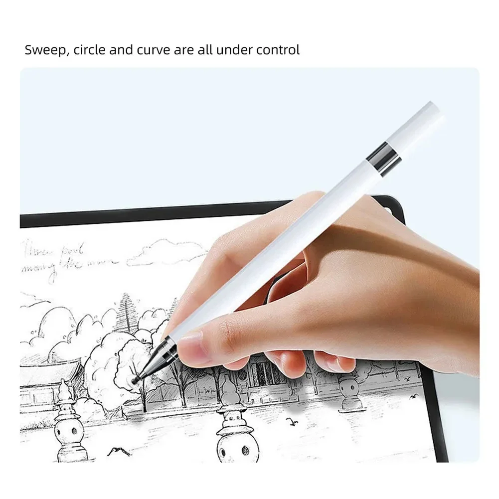 2 In 1 Stylus Pen For Cellphone Tablet Capacitive Touch Pencil For Iphone Samsung Universal Android Phone Drawing Screen Pencil