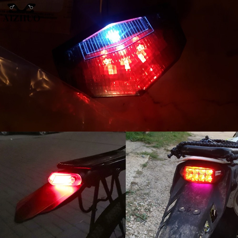 Motocross Taillight Rear Fender Dirt Bike Brake Light FOR SHERCO SE125 SE250 SE300 SE-F SEF-R SE-R 250 300 450 250I 300I 450I