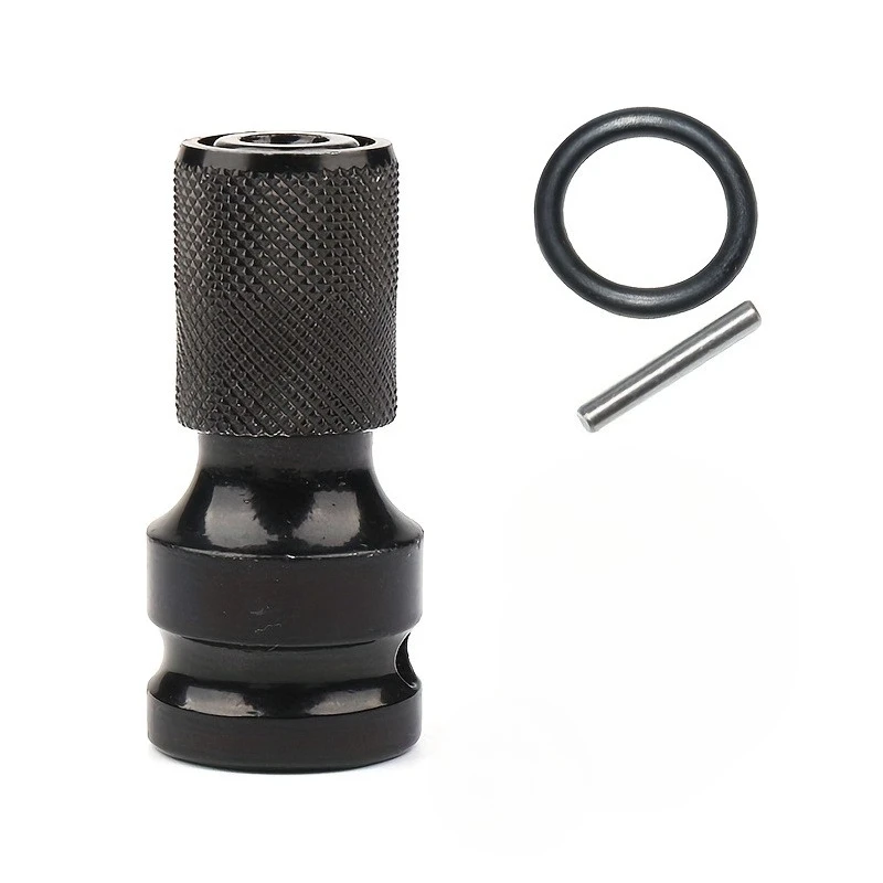 Electric Wrench Conversion Chuck Telescopic Hexagonal Conversion Head Drill Chuck Connecting Rod 1/2 Turn 1/4 Air Cannon Socket