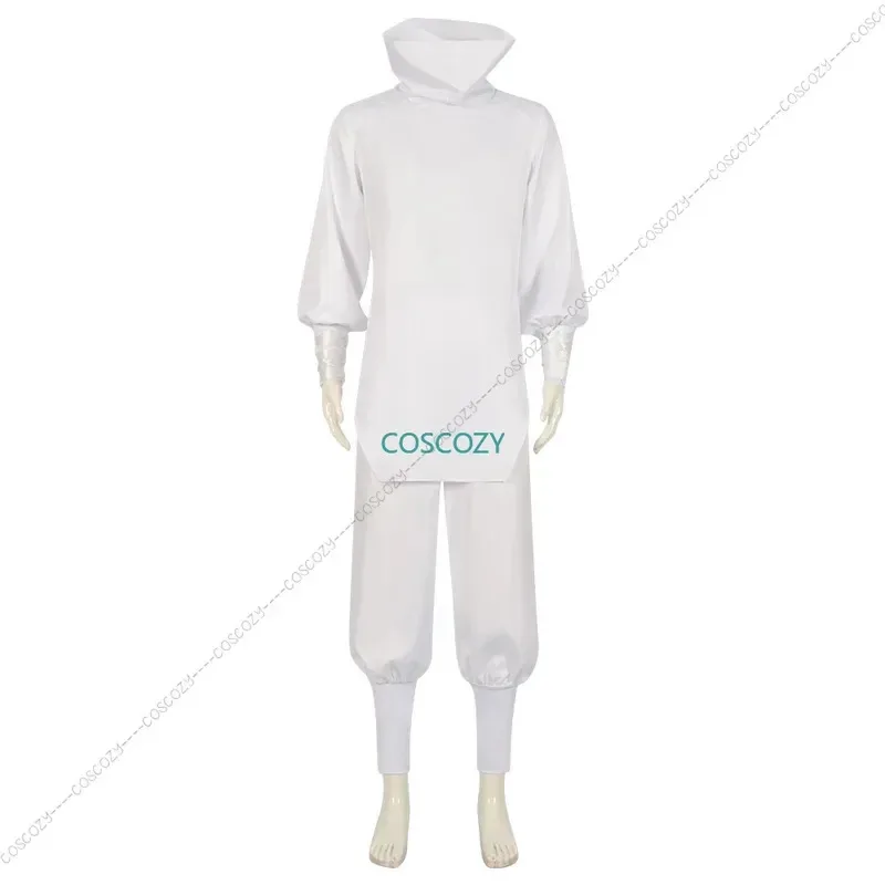 202511 Anime Jujutsu Kaisen Kashimo Hajime Cosplay Kostüm Weiße Uniform Top Hose Perücke Tattto Aufkleber Outfit Karneval C