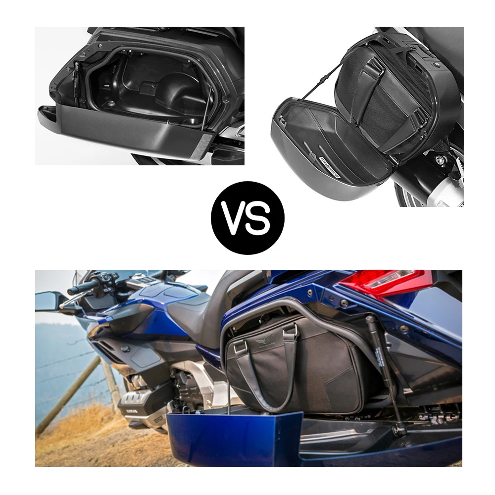 Motorcycle Trunk Saddlebag Saddle bags Liner Set Inner Bag Side Case For Honda Goldwing Tour 1800 GL1800 F6B 2021 2022 Alforja