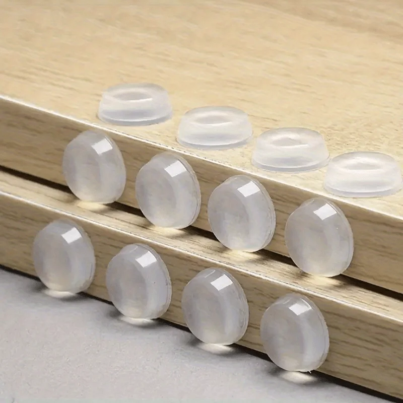 96 pieces of silicone cabinet door bumpers, self-adhesive anti-collision noise reduction shockproof protection bumpers