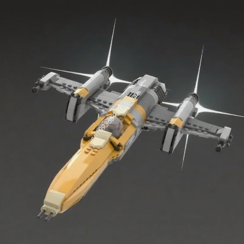 

545 шт. MOC Bounty Hunter Fighter As Seen The Star Battle Модель игрушки Строительные блоки DIY Идея Рождественский подарок Образовательный кирпич Дети