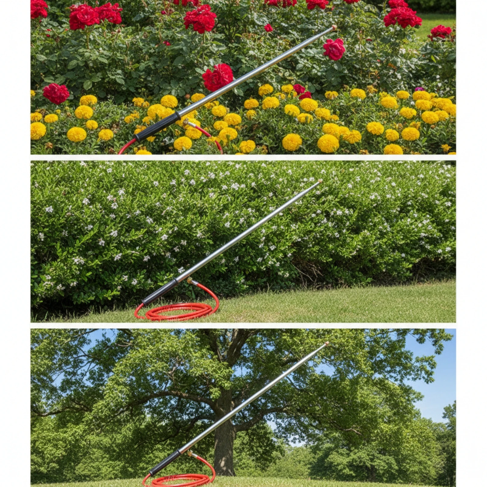 Telescopic Sprayer Wand Extendable Telescopic Spray Rod Extension Pole Flexible Tool Heavy Duty for Gardeners, Garden, Lawn Care