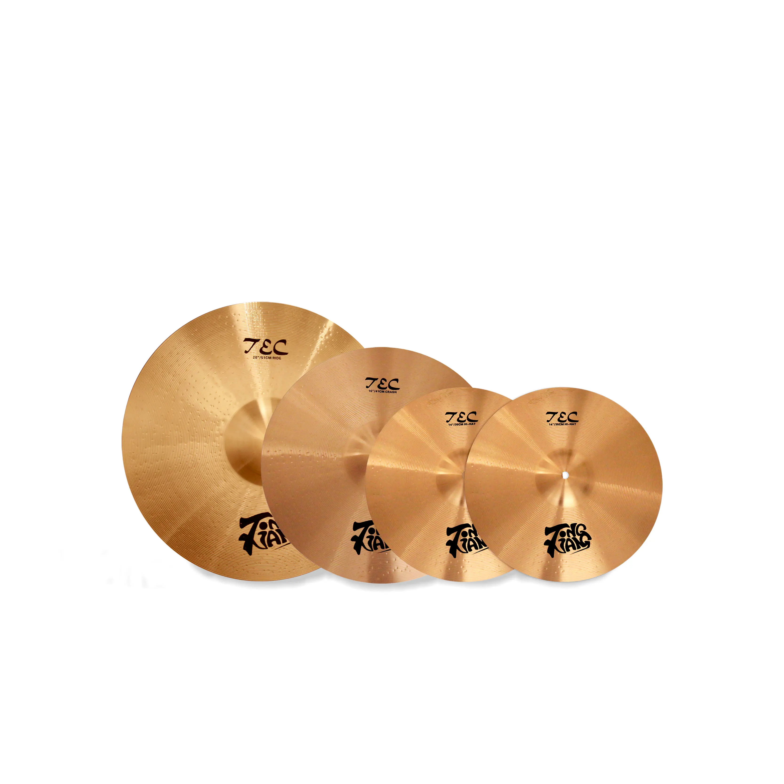 

B8 TEC Series 4pcs Cymbals Set 14HH+16C+20R With Cymbal Bag