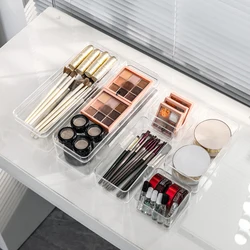 Clear Drawer Organizer Transparent Drawer Divider Storage Box Bins Case For Utensil Cosmetic Groceries Kitchen Tableware