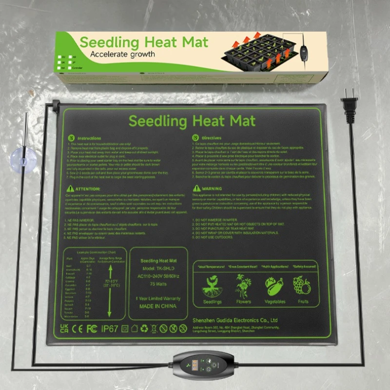 Switch Version of Climbing Pet Heating Pad Turtle Snake Lizard Frog Spider Heating Pad Reptile Waterproof Temperature Adjustment