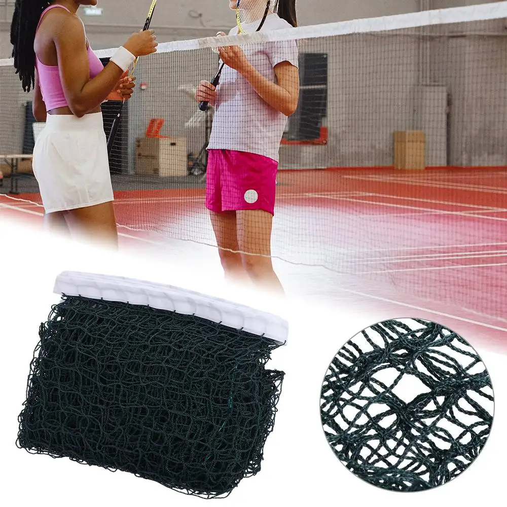 Filet de badminton standard pour l'entraînement sportif professionnel, filet de tennis en plein air, filet de volley-ball en maille, exercice, 6,1 m x 0,76 m