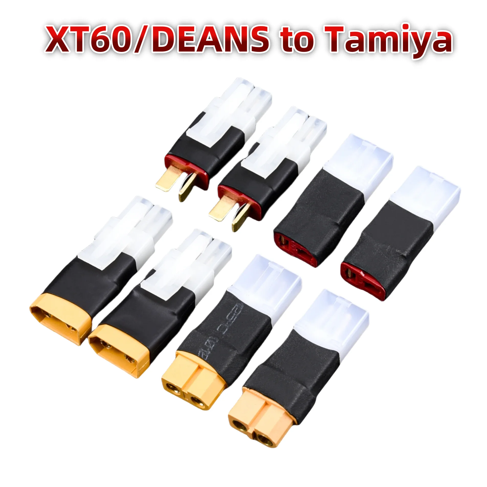 TAMIYA MPX Mini Tamiya Adapter Male Female to XT60/T Plug Battery Conversion Deans Connector For RC Model FPV Lipo Battery ESC