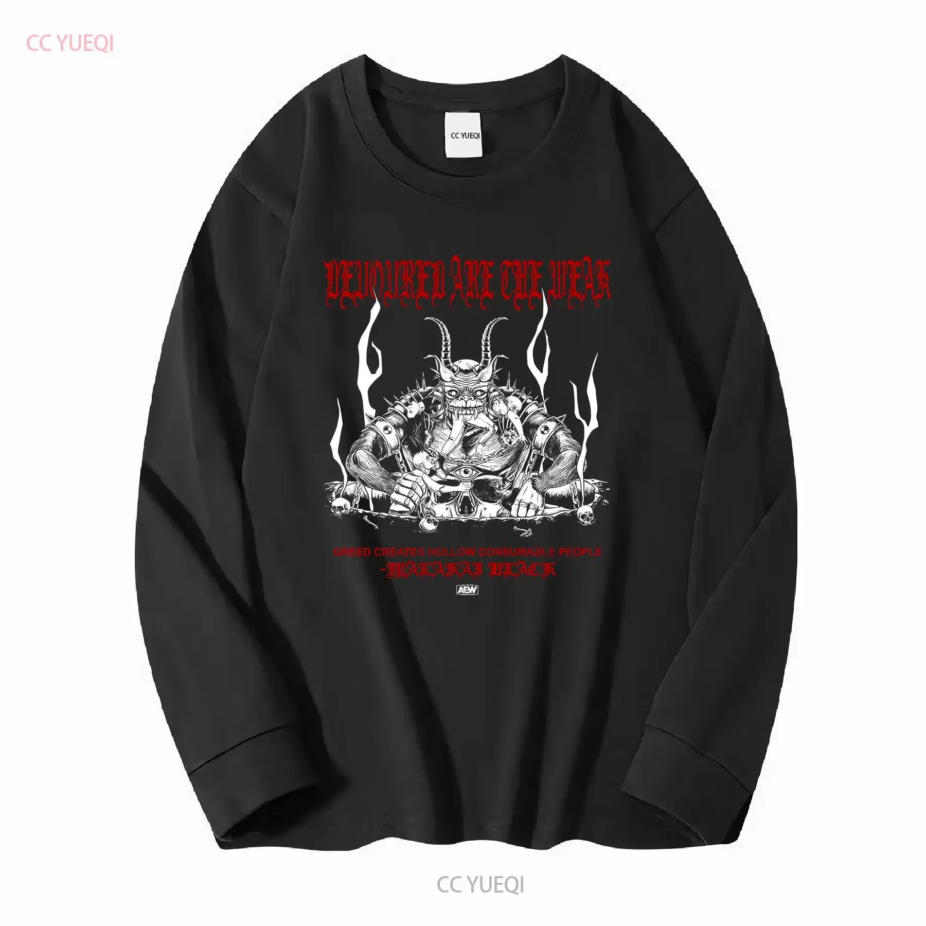 Malakai Black Devoured Are The Weak AEW Official T Shirt long or short sleeves vintage Washed Top For Everyday Wear Unisex