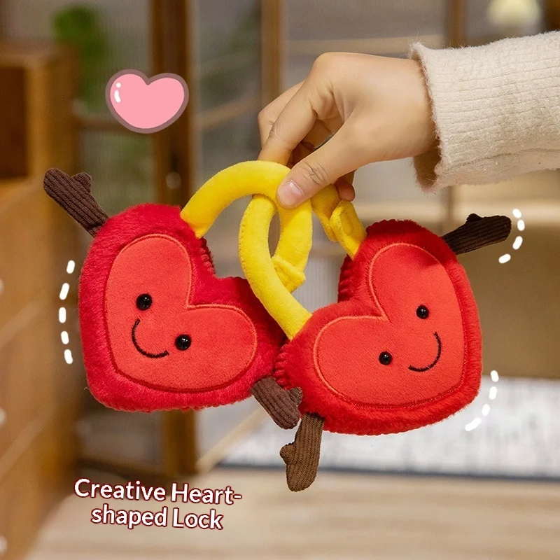 Bouquet con serratura a cuore, rosa, peluche, ornamento da tavolo, decorazione della stanza, simpatico compagno, bambola, abbraccio, cuscino, ragazza, regalo di festa da collezione