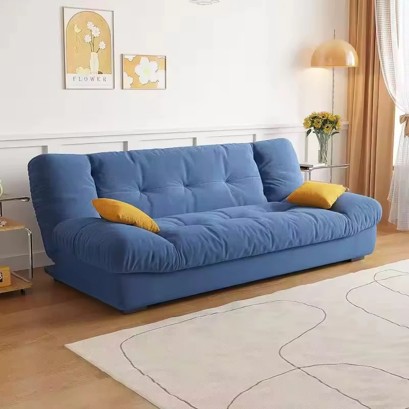 #Modern 3-Seater Convertible Fabric Sofa Bed for Bedroom or Hotel Low-Priced Folding Living Room Furniture view 5